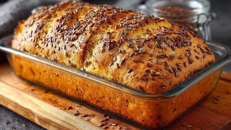 🍞 Chleb owsiany gotowy w kilka minut! Prosty przepis z siemieniem lnianym i twarogiem