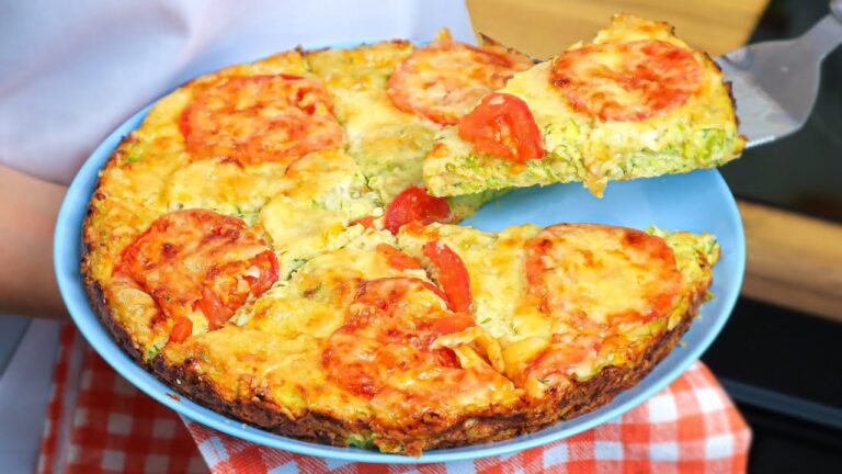 Nigdy nie przygotowywałeś cukinii w ten sposób! Pizza z cukinii!