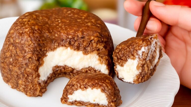 Szybkie ciasto bez piekarnika | Bez glutenu, jajek i dodatku cukru | Deser z 5 składników
