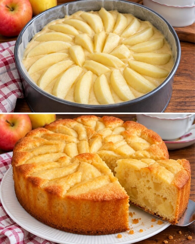 Włoskie ciasto jabłkowe 🍎 Proste, puszyste i kremowe — idealne na niedzielę ✨